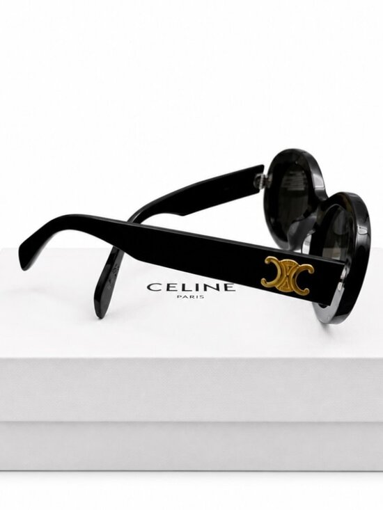?  Celine Paris CL40194U Sunglasses | Black Frame Gray Lens | NWT main image 12